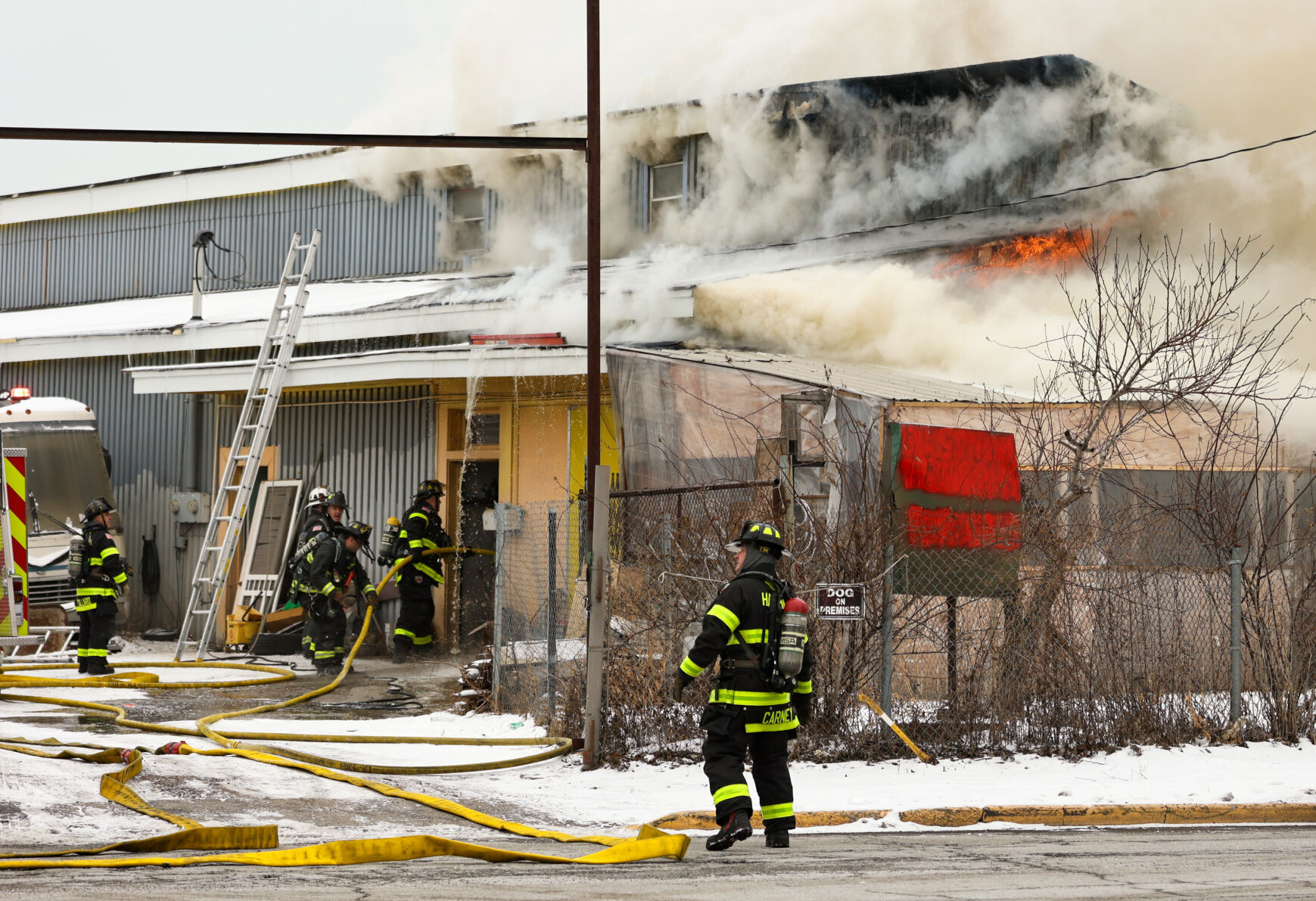 Hammond storage facility fire
